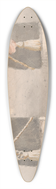 George Dance - Soldiers Head; front and back 39.3 inch art pintail longboard deck