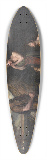 George Dawe - Imogen found in the cave of Belarius 39.3 inch art pintail longboard deck