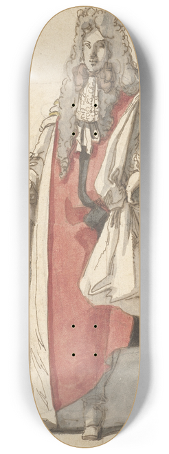 Caspar Netscher - Portret van Willem III, in staatsiekleed 8.25 inch art skate deck