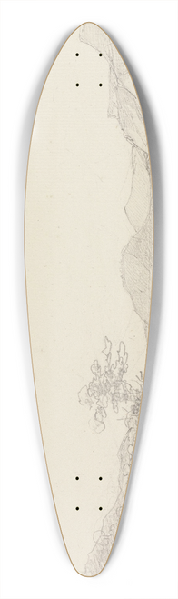 George Howland Beaumont - Between Llangollen and Oswestry 39.3 inch art pintail longboard deck
