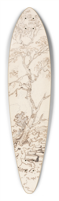 George Howland Beaumont - Tree by Steps 39.3 inch art pintail longboard deck