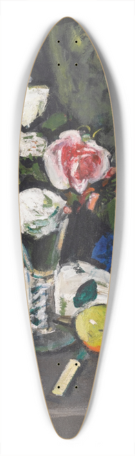 George Leslie Hunter - Still Life With Fruit And Roses In A WineGlass 39.3 inch art pintail longboard deck