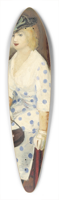 George Luks - The Polka Dot Dress 39.3 inch art pintail longboard deck