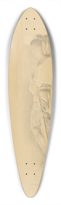 George Richmond - Effigy of a Crusader, Stisted Church 39.3 inch art pintail longboard deck