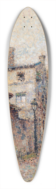 Georges Aufray - La maison de Balzac, rue Berton,  Passy 39.3 inch art pintail longboard deck