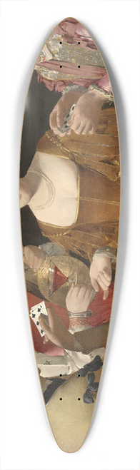Georges de La Tour - The Cheat with the Ace of Clubs 39.3 inch art pintail longboard deck