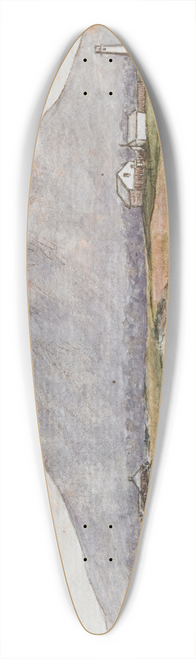 George Sherriff - Waihi Stockade 39.3 inch art pintail longboard deck