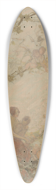 Georges Picard - Femmes et enfants dans les branchages 39.3 inch art pintail longboard deck