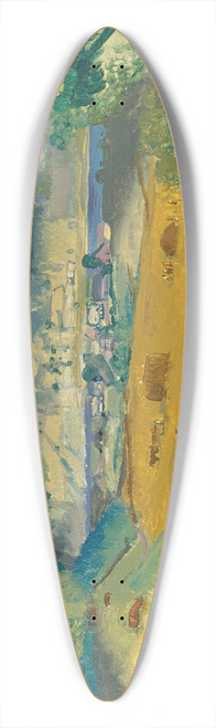 George Wesley Bellows - Clouds And Meadow 39.3 inch art pintail longboard deck