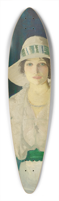 George Wesley Bellows - Florence Sittenham Davey (Mrs. Randall Davey) 39.3 inch art pintail longboard deck