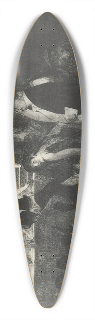 George Wesley Bellows - Preliminaries to the Big Bout 39.3 inch art pintail longboard deck