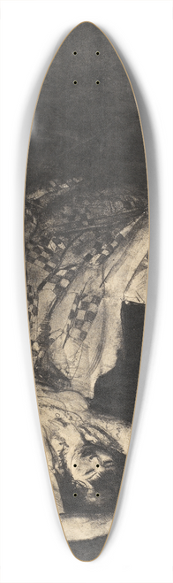 George Wesley Bellows - Reducing (Reducing Exercises) 39.3 inch art pintail longboard deck