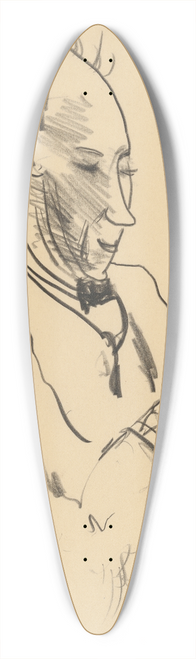 George Wesley Bellows - Self-Portrait 39.3 inch art pintail longboard deck