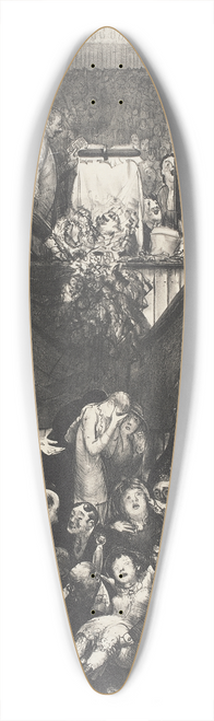 George Wesley Bellows - The Sawdust Trail 39.3 inch art pintail longboard deck