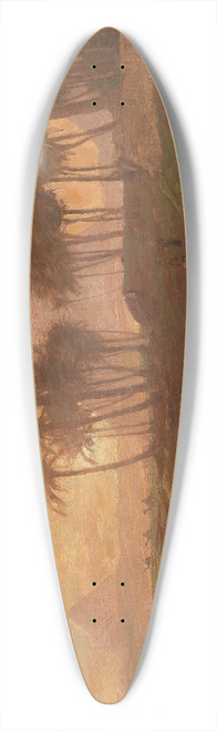 Georg Macco - Abendstimmung vor den Pyramiden 39.3 inch art pintail longboard deck