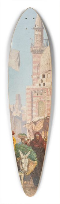 Georg Macco - Khan el-Khalili, Cairo 39.3 inch art pintail longboard deck
