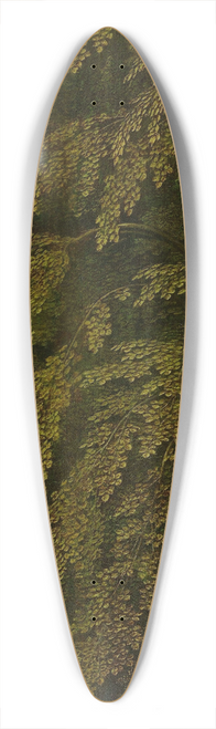 Gerard David - View in a Forest, outer right wing of a triptych 39.3 inch art pintail longboard deck