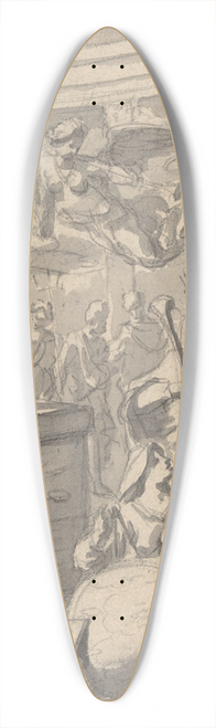 Gerard de Lairesse - Design for a Frontispiece of a Title Page 39.3 inch art pintail longboard deck