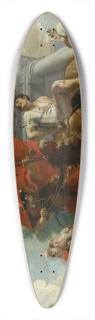 Gerard de Lairesse - Fortitudo breidelt de zotheid ; Allegorische voorstelling van de verzorging van leprozen en onnozelen 39.3 inch art pintail longboard deck