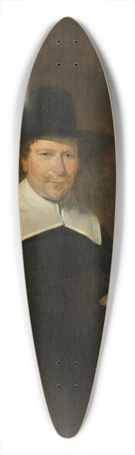 Gerard ter Borch - Gerard Abrahamsz van der Schalcke (1609-67). Haarlem Cloth Merchant 39.3 inch art pintail longboard deck