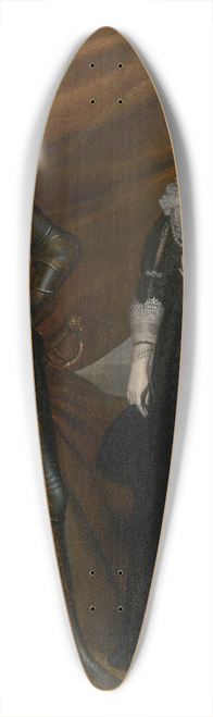 Gerard van Honthorst - Double Portrait of Frederik Hendrik (1584- 1647) and Amalia of Solms-Braunfels (1602- 1675) 39.3 inch art pintail longboard deck