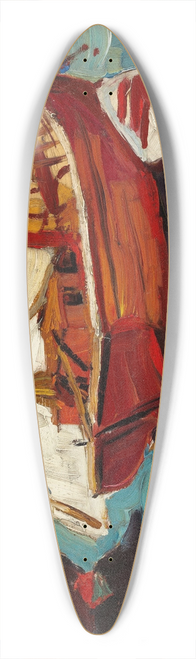 Gerassim Semenovich Golovkov - Fishing Boats in Hafen 39.3 inch art pintail longboard deck