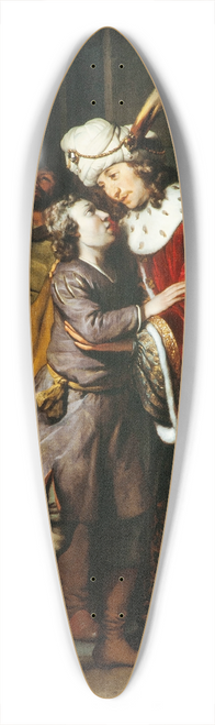 Gerbrand van den Eeckhout - Joseph and his brothers 39.3 inch art pintail longboard deck