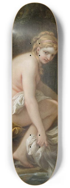 Charles-Andr van Loo - A Nymph At Her Bath 8.25 inch art skate deck