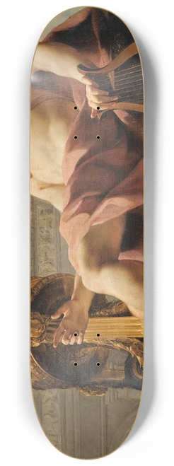 Charles-Andr van Loo - Apollo Seated Holding A Lyre In Front Of An Athenienne And A Snake 8.25 inch art skate deck