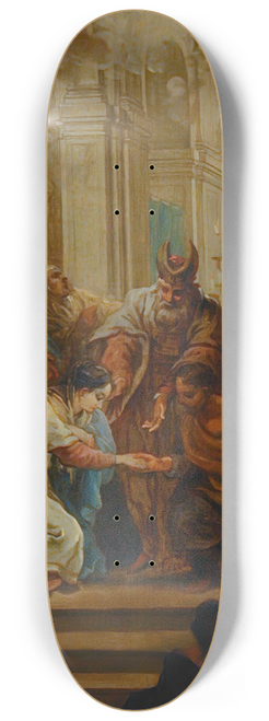 Charles-Andr van Loo - The Marriage of the Virgin 8.25 inch art skate deck