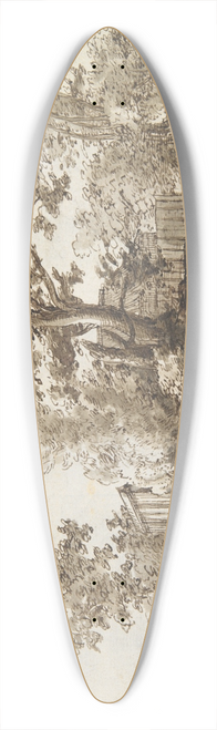 Gillis Neyts - Farms betweenTrees 39.3 inch art pintail longboard deck