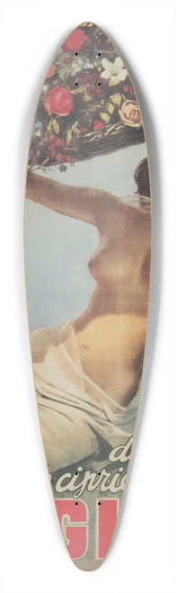 Gino Boccasile - Paglieri 39.3 inch art pintail longboard deck