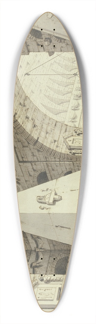 Giorgio Fuentes - Grabgewlbe mit einer Pyramide 39.3 inch art pintail longboard deck