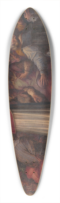Giorgio Vasari - Eugenio IV disembarks at Leghorn to take refuge in Florence 39.3 inch art pintail longboard deck