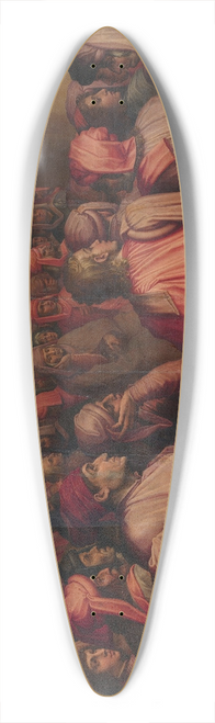 Giorgio Vasari - Speech by Antonio Giacomini for the war against Pisa in the Sala dei Duecento 39.3 inch art pintail longboard deck