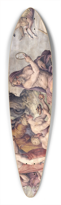 Giorgio Vasari - The first fruits from earth offered to Saturn 39.3 inch art pintail longboard deck