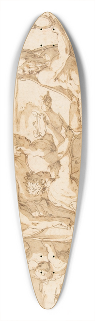 Giorgio Vasari - The First Fruits of the Earth Offered to Saturn 39.3 inch art pintail longboard deck