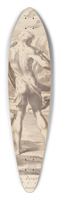 Giovanni Antonio Faldoni - Nude Man Blowing A Conch 39.3 inch art pintail longboard deck