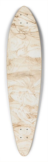 Giovanni-Battista Franco - Scene from the Resurrection of Lazarus 39.3 inch art pintail longboard deck