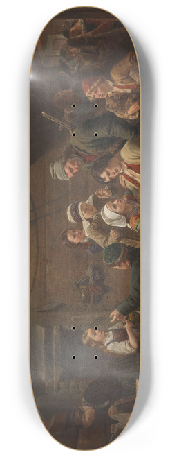 Adolph Tidemand - The Return of the Bear Hunter 8.25 inch art skate deck