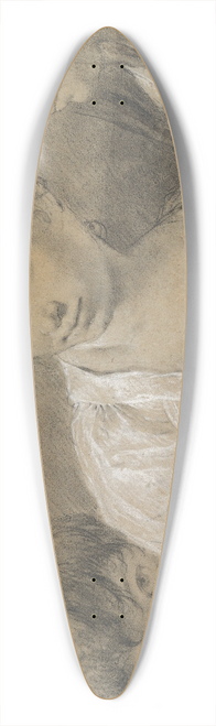 Giovanni Battista Piazzetta - Boy with an Egg, Girl with a Hen, and a Watching Woman 39.3 inch art pintail longboard deck