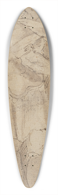 Giovanni Battista Rovere - Stende soldat med lanse 39.3 inch art pintail longboard deck