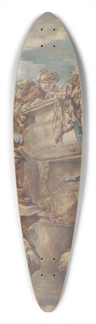 Giovanni Benedetto Castiglione - Alexander at the Tomb of Cyrus 39.3 inch art pintail longboard deck