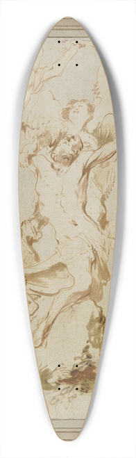 Giovanni Benedetto Castiglione - Das Martyrium des Heiligen Bartholomus 39.3 inch art pintail longboard deck