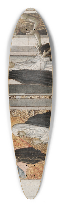 Giovanni di Paolo - St. Catherine of Siena and the Beggar 39.3 inch art pintail longboard deck
