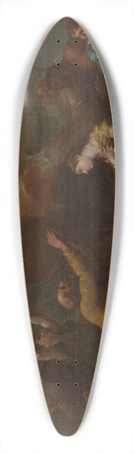 Giovanni Francesco Romanelli - Das Opfer Noahs 39.3 inch art pintail longboard deck