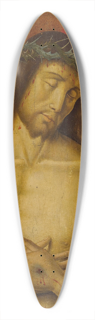 Giovanni Santi - Christ as the Man of Sorrows 39.3 inch art pintail longboard deck