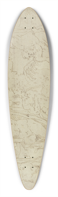 Girolamo Da Carpi - Bacchus triumph 39.3 inch art pintail longboard deck