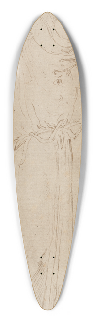 Girolamo Da Carpi - Standing figure 39.3 inch art pintail longboard deck