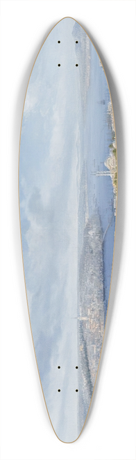 Girolamo Gianni - Panoramic View Of Constantinople, View From Beyazit 39.3 inch art pintail longboard deck